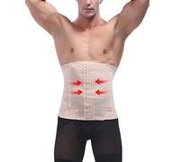 PengGeng Herren Flexibel Taillenkorsett Slimming Miedergürtel Bauchgürtel Gürtel Shapewear Waist Trainer Nackt 3XL