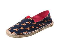 PengGengA Espadrilles für Damen Herren Slip-On Sommerschuhe Flache-Schuhe Leinenschuhe Canvas Sneaker Sommerlatschen Latschen Sommer Slipper Freizeitschuhe
