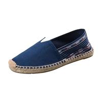 PengGengA Espadrilles für Damen Herren Slip-On Sommerschuhe Flache-Schuhe Leinenschuhe Canvas Sneaker Sommerlatschen Latschen Sommer Slipper Freizeitschuhe