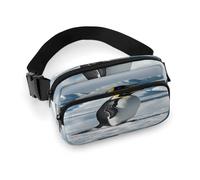 Penguin Antarctica Ice Bauchtasche mit verstellbarem Riemen, modische Hüfttasche für Outdoor-Sport, Wandern, weiß, 20 x 13 cm, voll bedruckte Hüfttasche