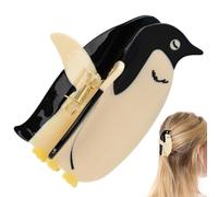 Penguin Claw Clips - Niedliche Haarspangen für Tierform, Nicht-Slip-Barrettes Zubehör | Modische weibliche Mädchen Klammern, Stylingwerkzeug mit coolem Thema, gesicherte Griffhalter, dekorativer Spaß