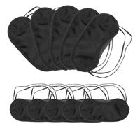 PENIKOKO 10 Stück Teiliges Schlafaugenmasken Weichem Polyester Leichte Bequeme für Männer und Frauen Effektiver Lichtschutz für Reisen Hotel Flug und Erholsamen Schlaf