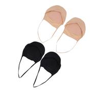 PENIKOKO 2 Paar Damen Halbsocken Zehensocken Aus Baumwolle Nylon Für High Heels Sling Elastisch No Show Füßlinge Für Pumps Ballerinas Und Tanzschuhe