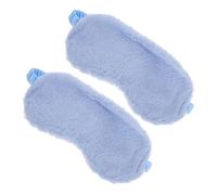 PENIKOKO 2 Stücke Niedliche Schlafmaske aus Plüsch Fuzzy Augenmaske für Männer und Frauen Bequeme Reise Augenschlafmaske Cartoon Design zum Nickerchen und Schlafen