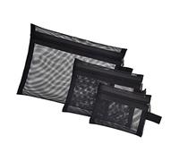 PENIKOKO 3 Stück Netz Kosmetikset Reise Kulturbeutel Mit Reißverschluss Für Damen Und Mädchen Transparente Mesh Kosmetiktasche Leichte Aufbewahrungstasche Für Make up Und Reise