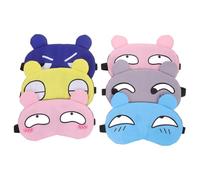 PENIKOKO 6 Stück Cartoon Schlafmasken für Damen Herren Verstellbare Augenmasken aus Ultrasoftem Material Vollständige Lichtblockierung für Erholsamen Schlaf und Reisen Sanft und Angenehm