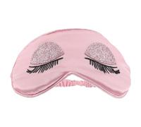 PENIKOKO Reise Schlafmaske mit Langen Wimpern aus Kunstseide Paillettenbesetzte Verdunkelungs Augenbinde Rutschfestes Band für Tiefen Schlaf Im Flugzeug und Zuhause