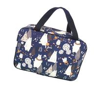 PENIKOKO wasserdichte Reisetasche für Toilettenartikel mit Großem Fassungsvermögen Faltbar und Tragbar Canvas Material Praktische Kulturtasche für Dusche Bad Fitness und Schwimmen Polar