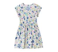 People Wear Organic "Kurzarm Kleid, bunt bedruckt, ""tropische Blüte"", Bio-Baumwolle" 116