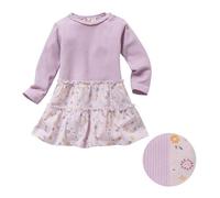 Weiches Rippe Langarmkleid flieder 74/80