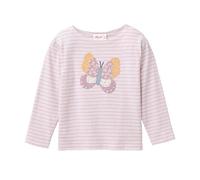 People Wear Organic Langarm-Shirt malve geringelt Gr. 122/128