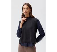 People Wear Organic Strick Pullunder, blau uni dunkelblau L