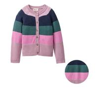 Hochwertige Strickjacke Blockdesign Rosetöne 110/116