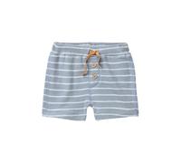People Wear Organic Sweat-Bermuda blaugrau geringelt Gr. 104