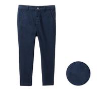 People Wear Organic Twill Chinohose, dunkelblau uni, Bio-Baumwolle 122