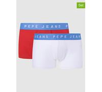 Pepe Jeans 2er-Set: Boxershorts in Rot - Größe M | Herren Waesche