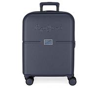 Pepe Jeans Accent Kabinenkoffer Blau 40 x 55 x 20 cm Starres ABS Integrierter TSA-Verschluss 37 L 2,74 kg 4 Doppelrollen Erweiterbares Handgepäck