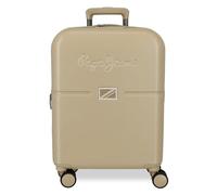 Pepe Jeans Accent Kabinenkoffer, schwarz, 40 x 55 x 20 cm, Harter ABS-Kunststoff, integrierter TSA-Verschluss, 37 l, 2,9 kg, 4 Doppelräder, Handgepäck, von Joumma Bags, Schwarz, Kabinenkoffer