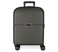 Pepe Jeans Accent Kabinenkoffer Schwarz 40 x 55 x 20 cm Starres ABS Integrierter TSA-Verschluss 37 L 3,22 kg 4 Doppelrollen Handgepäck