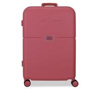 Pepe Jeans Accent Koffer, mittelgroß, Bordeaux, 48 x 70 x 28 cm, ABS, integrierter TSA-Verschluss, 94,08 l, 4 kg, 4 Doppelräder von Joumma Bags