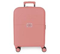 Pepe Jeans Accent Kabinenkoffer, Rosa, 40 x 55 x 20 cm, starr, 2,8 kg, TSA-ABS-Verschluss, 2,8 kg, 37 LExspannbar, Handgepäck von Joumma Bags, Rosa, Talla única, Kabinenkoffer