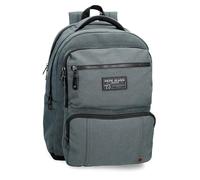 Pepe Jeans Aiden Adaptiver Laptop-Rucksack mit zwei Fächern 15.6 "Zoll Navy 31x44x15 cm Polyester mit Kunstlederdetails 20.46L von Joumma Bags