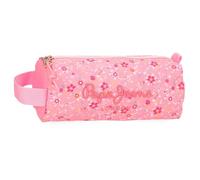 Pepe Jeans Alenka Federmäppchen, rund, Rosa, 22 x 8,5 x 8 cm, Polyester, 1,86 l von Joumma Bags, Rosa, Talla única, Rundes Federmäppchen