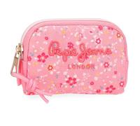 Pepe Jeans Alenka Geldbörse, Rosa, 12 x 8 x 2 cm, Polyester, 0,19 l, von Joumma Bags, Rosa, Talla única, Geldbörse