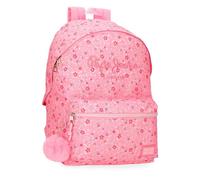 Pepe Jeans Alenka Rosa Schulrucksack, anpassbar an Trolley, tragbar, 31 x 42 x 17,5 cm, Polyester, 16,93 l, von Joumma Bags, Rosa, Talla única, Schulrucksack, anpassbar an Trolley