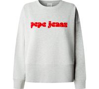 Strickpullover PEPE JEANS "sweatshirt BRUNELA", Damen, Gr. L, grau (marl grau), 90% Baumwolle, 10% Viskose, Pullover Strickpullover (74236756-L) marl grau