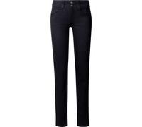 Straight-Jeans PEPE JEANS "SLIM JEANS MW GEN", Damen, Gr. 26, Länge 32, schwarz (clean deep schwarz stretch), Denim/Jeans, Obermaterial: 94% Baumwolle, 4% Elastomultiester, 2% Elasthan, unifarben, sli