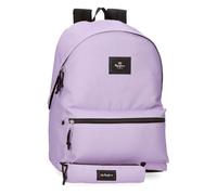 Pepe Jeans Aris Colorful Laptop-Rucksack 39,6 cm (15,6 Zoll), Doppelfach, Lila, 31 x 44 x 17,5 cm, Polyester, von Joumma Bags