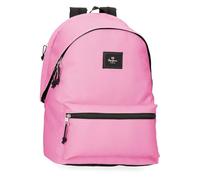 Pepe Jeans Aris Colorful Rucksack für Laptop, 39,6 cm (15,6 Zoll), Doppelfach, Rosa, 31 x 44 x 17,5 cm, Polyester, von Joumma Bags