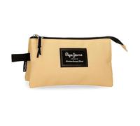 Pepe Jeans Aris Dreifach-Federmäppchen, 12 x 22 x 5 cm, gelb, 12x22x5 cms, Dreifach-Etui