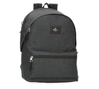 Pepe Jeans Aris Evergreen Rucksack für Laptops mit 39,6 cm (15,6 Zoll), Doppelfach, Denim, 31 x 44 x 17,5 cm, Polyester, von Joumma Bags