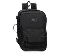 Pepe Jeans Aris Evergreen Gepäcktasche, Unisex, für Kinder, Schwarz, 25x40x20 cm, Kabinenrucksack für Laptop