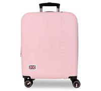 Pepe Jeans Aris Hellrosa Kabinenkoffer, 40 x 55 x 20 cm, starrer ABS-Kombinationsverschluss, integrierter 37L 2.6kg, 4 Doppelrollen, ausziehbares Handgepäck von Joumma Bags