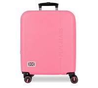 Pepe Jeans Aris Kabinenkoffer, 40 x 55 x 20 cm, starrer ABS-Kombinationsverschluss, integrierter 37L 2.6kg, 4 Doppelrollen, ausziehbares Handgepäck von Joumma Bags, Fuchsia