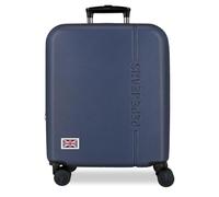 Pepe Jeans Aris Marine Kabinenkoffer, 40 x 55 x 20 cm, starres ABS-Kombinationsschloss, integriertes 37L 2.6kg, 4 Doppelräder, ausziehbares Handgepäck von Joumma Bags