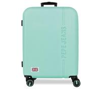 Pepe Jeans Aris Mittelgroßer Koffer, Türkisblau, 48 x 68 x 27 cm, starres ABS-Kombinationsschloss, integriertes 72L 3.48kg, Handgepäck mit 4 Doppelrädern, von Joumma Bags