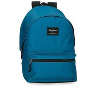 Pepe Jeans Aris Rucksack für Laptop, Doppelfach, tragbar, 31 x 44 x 17,5 cm, Schulrucksack, Polyester, von Joumma Bags, Blau (Aris), Talla única, Tagesrucksa