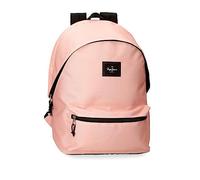 Pepe Jeans Aris Rucksack für Laptop, Doppelfach, tragbar, 31 x 44 x 17,5 cm, Schulrucksack, Polyester, von Joumma Bags, hellrosa, Talla única, Tagesrucksa