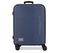 Pepe Jeans Arwin Koffer, Größe M, Marineblau, 48 x 68 x 27 cm, starrer ABS-Kombinationsverschluss, 72L 3.48kg, 4 Doppelrollen, ausziehbar, von Joumma Bags