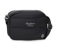 Pepe Jeans Aura Umhängetasche Schwarz 21,5 x 14 x 5 cm Polyester by Joumma Bags