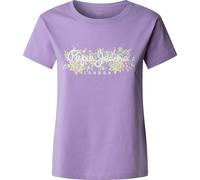 T-Shirt PEPE JEANS "AVA", Damen, Gr. L, 419lila, Single Jersey, Obermaterial: 100% Baumwolle, casual, regular fit, Rundhals, Kurzarm abgesteppte Kante, Shirts, mit floralem Print (87934319-L) 419lila