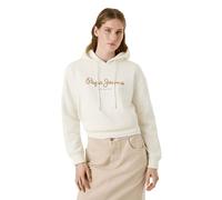 Pepe Jeans Baddy Hoodie Sweatshirt, Beige (Oyster White), XS für Damen, Beige (Oyster White), XS