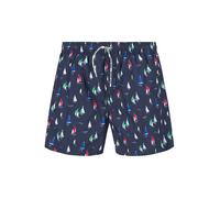 Pepe Jeans Badeshorts Herren Mikrofaser blau gemustert, M