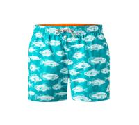 Pepe Jeans Badeshorts Herren Mikrofaser grün gemustert, L