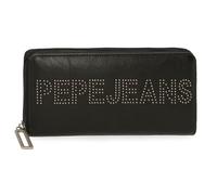 Pepe Jeans Bera Geldbörse schwarz 19,5 x 10 x 2 cm Kunstleder by Joumma Bags