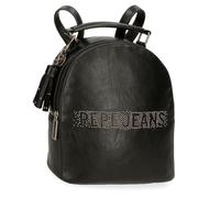 Pepe Jeans Bera lässiger Rucksack, Schwarz, 22 x 25 x 10 cm, Kunstleder von Joumma Bags
